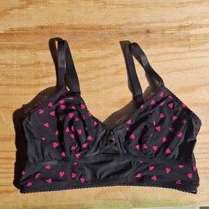 NWT TORRID French Hearts 3 Piece Cup Bralette size 00